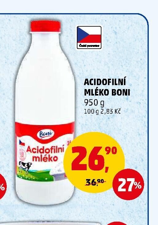 Acidofilní mléko Boni