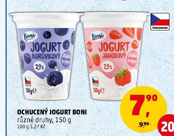 Ochucený jogurt Boni