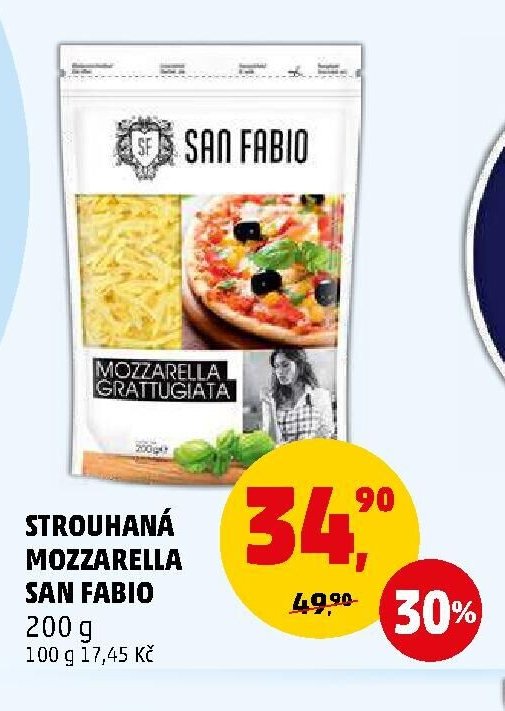 Strouhaná mozzarella San Fabio 200 g
