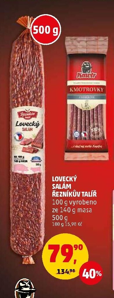 Lovecký salám Řezníkův talíř 500 g