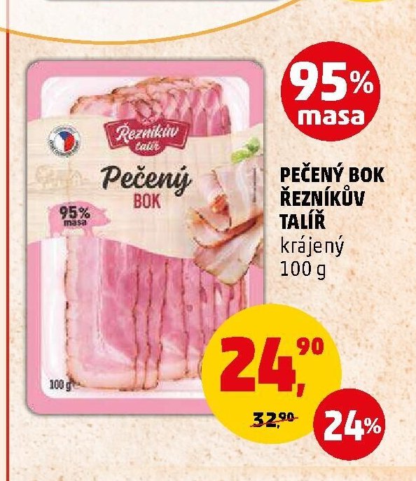 PEČENÝ BOK ŘEZNÍKŮV TALÍŘ krájený 100 g