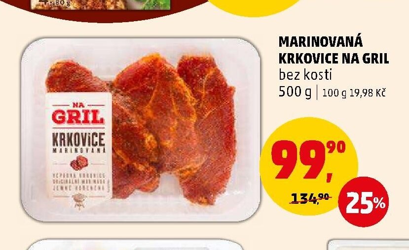 MARINOVANÁ KRKOVICE NA GRIL