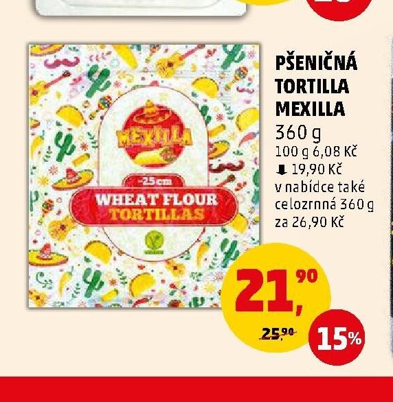PŠENIČNÁ TORTILLA MEXILLA