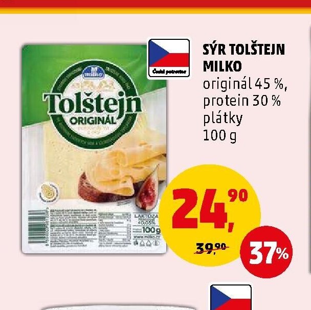 Sýr Tolštejn Milko 100 g
