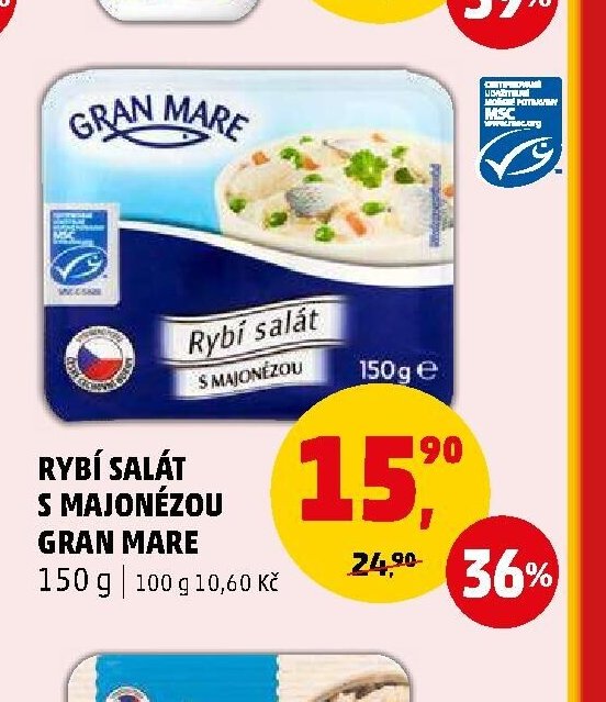 Rybí salát s majonézou Gran Mare 150 g