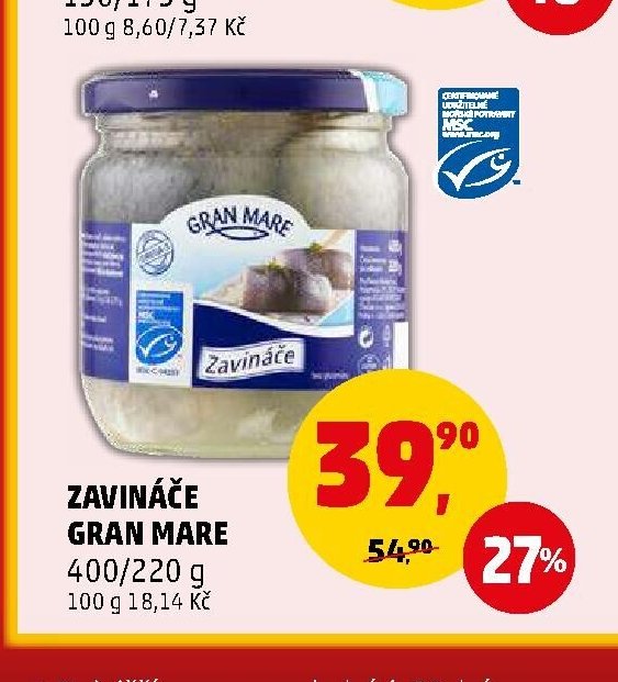 Zavináče Gran Mare 400/220 g
