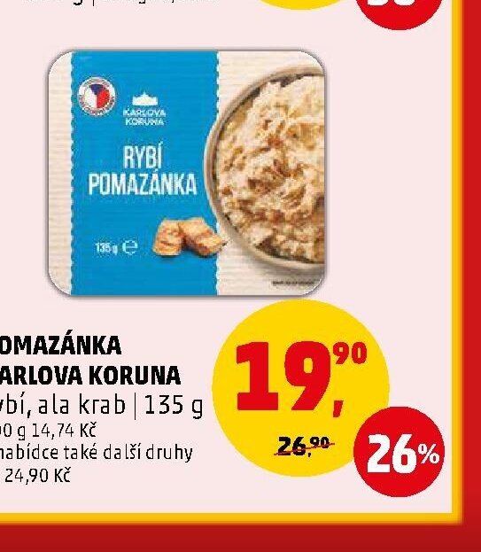 Pomazánka Karlova Koruna 135 g