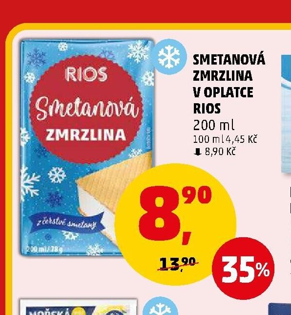 SMETANOVÁ ZMRZLINA RIOS 200 ml