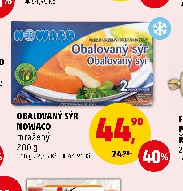 OBALOVANÝ SÝR NOWACO 200 g