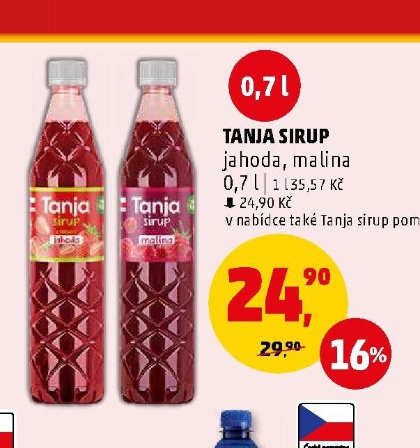 TANJA SIRUP jahoda, malina