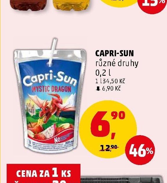 CAPRI-SUN různé druhy
