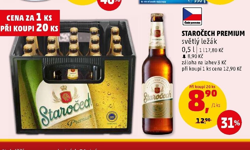 STAROČECH PREMIUM světlý ležák