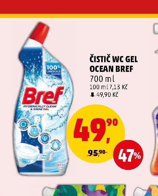 ČISTIČ WC GEL OCEAN BREF