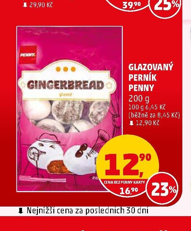 Glazovaný perník Penny