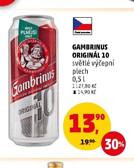 GAMBRINUS ORIGINÁL 10