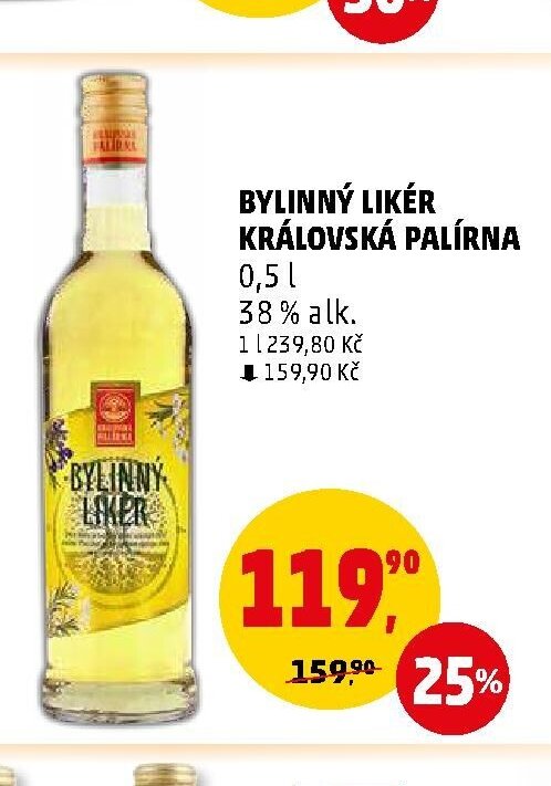 BYLINNÝ LIKÉR KRÁLOVSKÁ PALÍRNA