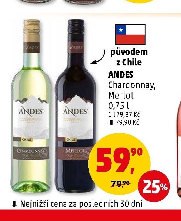 ANDES Chardonnay, Merlot