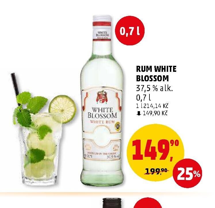 RUM WHITE BLOSSOM 0,7 l