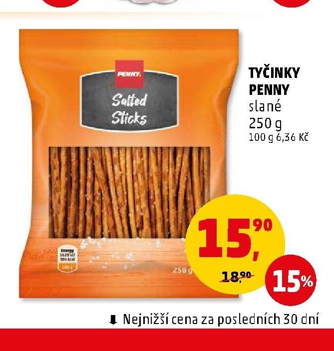 TYČINKY PENNY slané 250 g