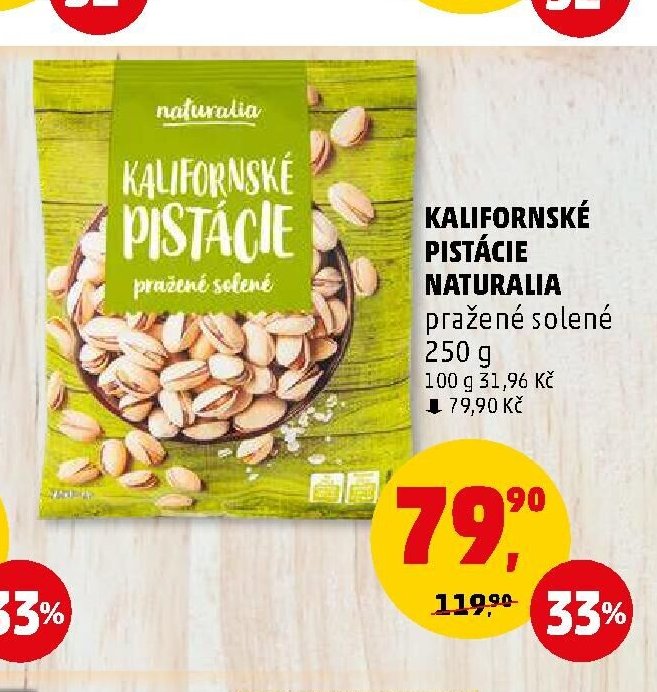 Kalifornské pistácie Naturalia 250 g