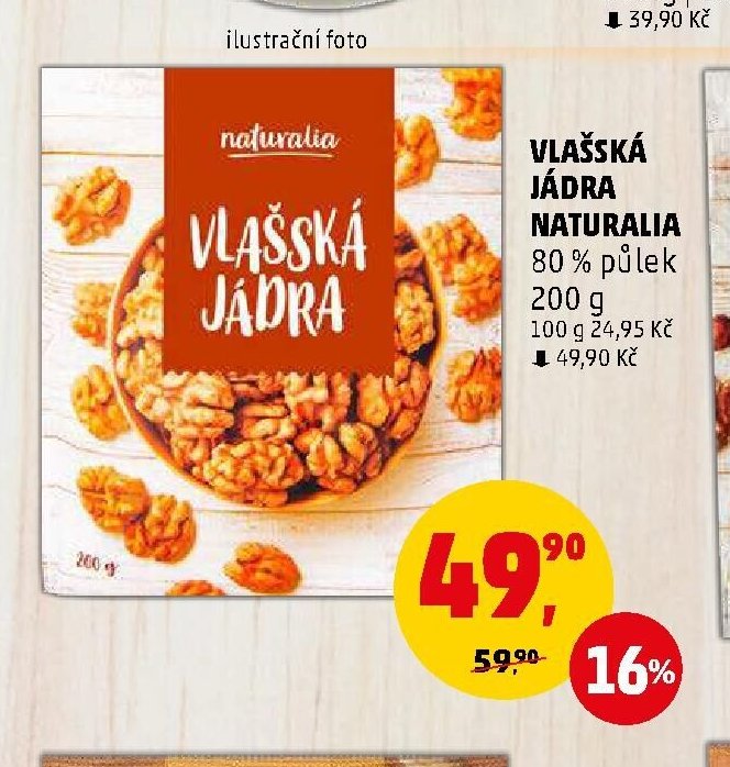 Vlašská jádra Naturalia 200 g