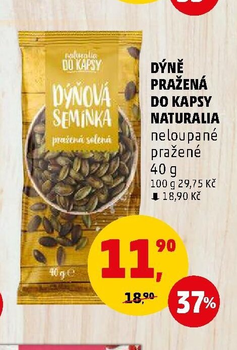 Dýně pražená do kapsy Naturalia 40 g
