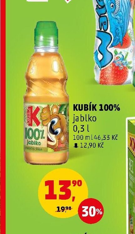 Kubík 100% jablko