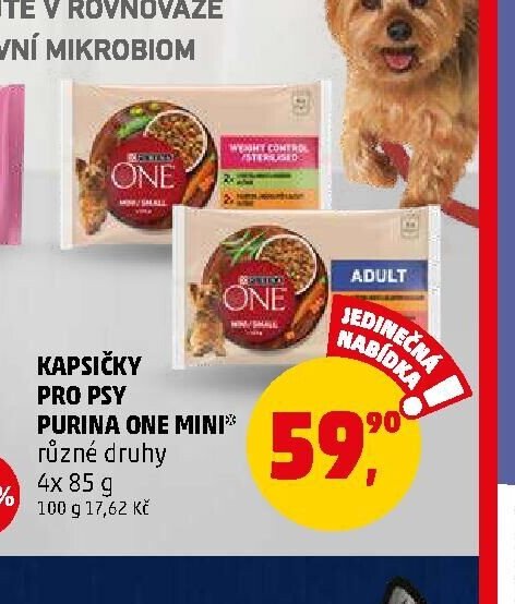 Kapsičky pro psy Purina One Mini