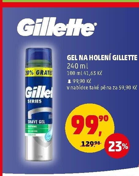 Gel na holení Gillette