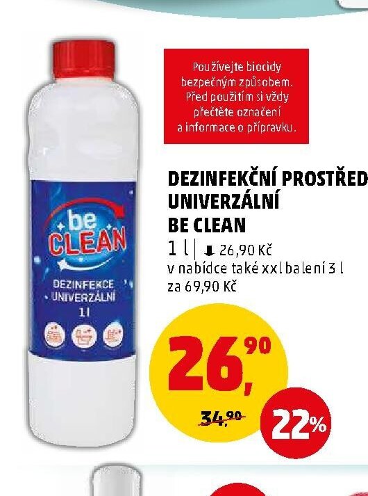 Dezinfekční prostředek univerzální Be Clean