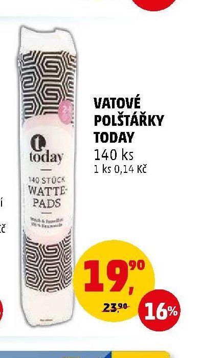 Vatové polštářky Today