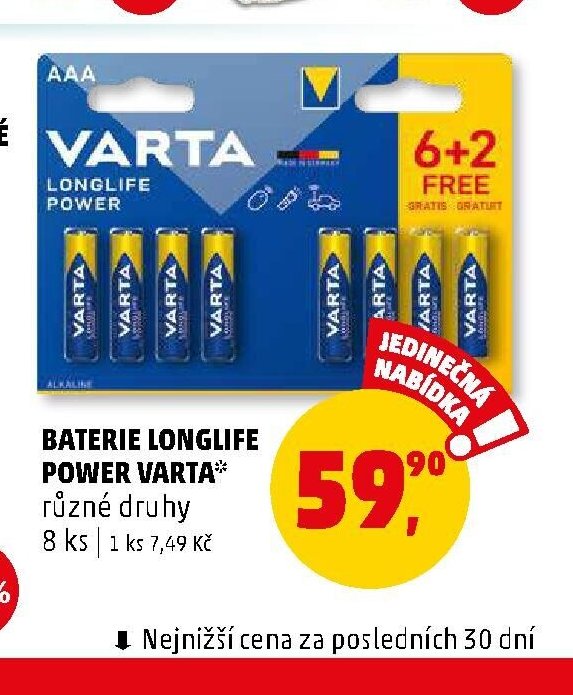 Baterie Longlife Power Varta