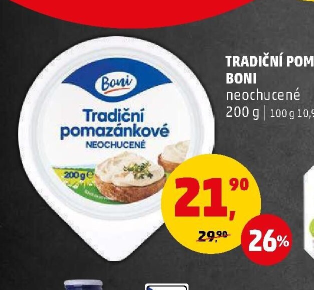 Tradiční pomazánkové Boni neochucené