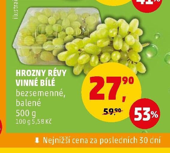 Hrozny révy vinné bílé