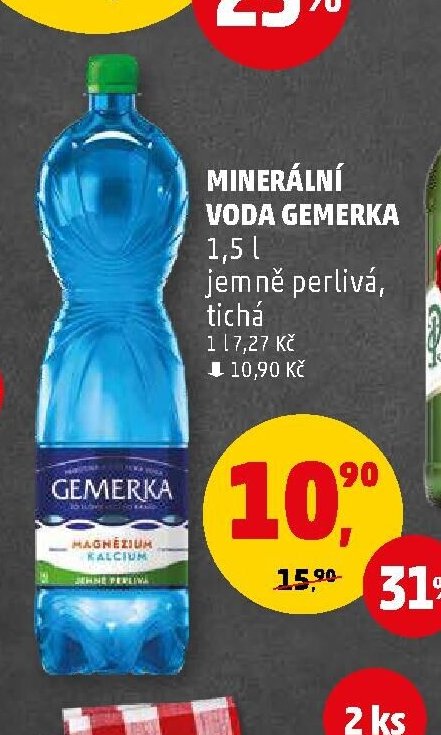 MINERÁLNÍ VODA GEMERKA
