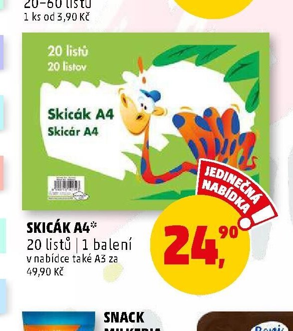 Skicák A4