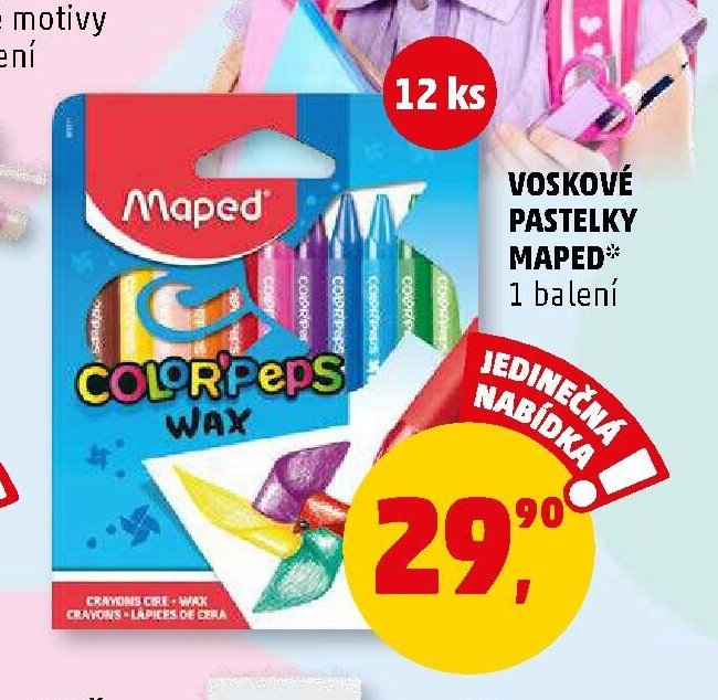 Voskové pastelky Maped