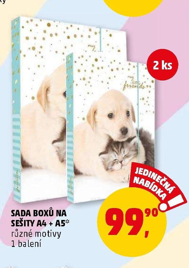 Sada boxů na sešity A4 + A5