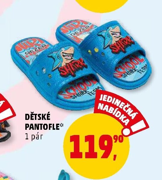 DĚTSKÉ PANTOFLE