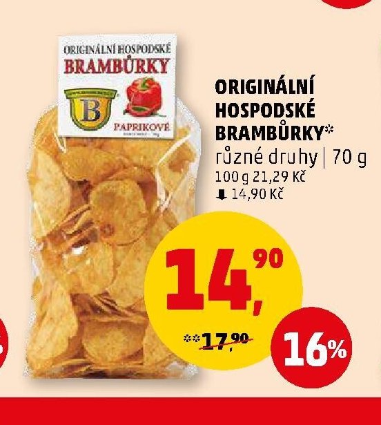 ORIGINÁLNÍ HOSPODSKÉ BRAMBŮRKY 70 g