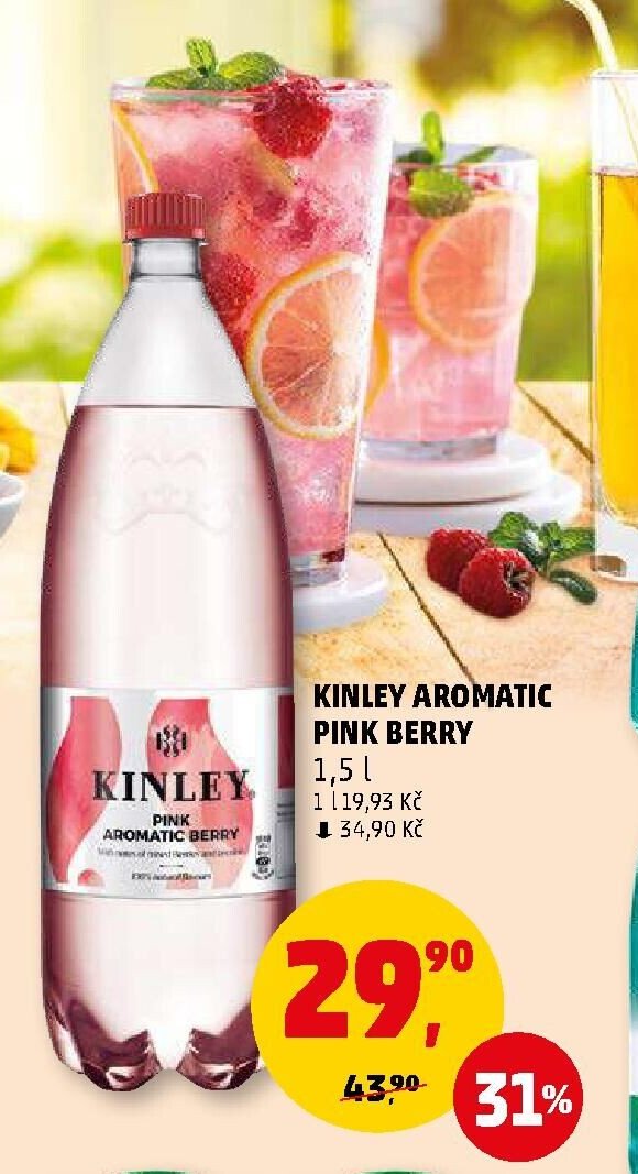 Kinley Aromatic Pink Berry 1,5 l