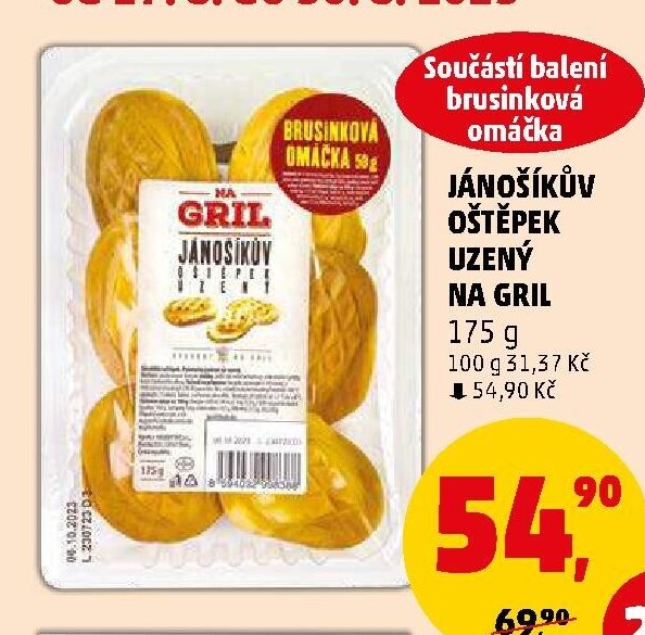 Jánošíkův oštěpek uzený na gril 175 g