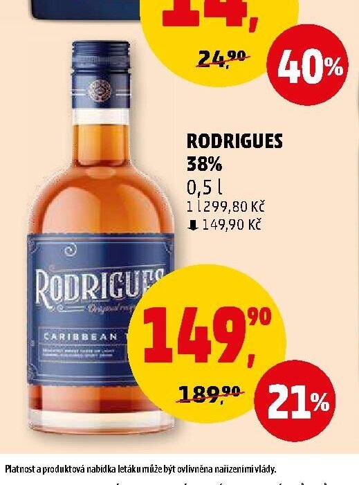 Rodrigues 38 % 0,5 l