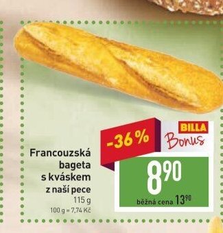 Francouzská bageta s kváskem z naší pece