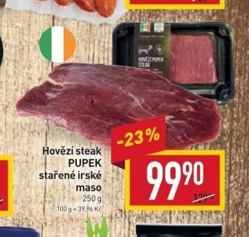 Hovězí steak PUPEK stařené irské maso