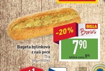 Bageta bylinková z naší pece