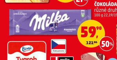 ČOKOLÁDA MILKA