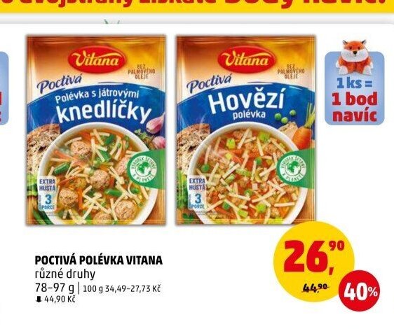 POCTIVÁ POLÉVKA VITANA