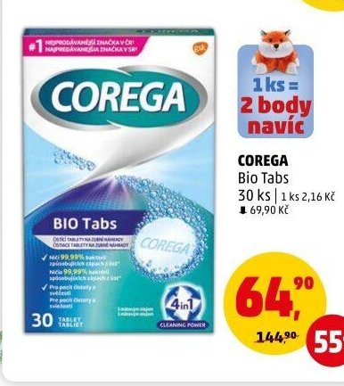 Corega Bio Tabs 30 ks