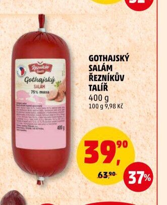 GOTHAJSKÝ SALÁM ŘEZNÍKŮV TALÍŘ